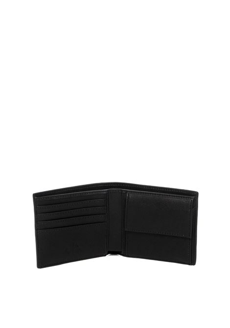 portafoglio logo nero ARMANI EXCHANGE | XM000167AF22653-MC105